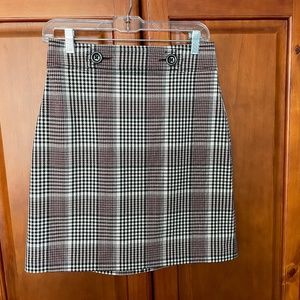 NWT Ann Taylor Plaid Skirt Size 2